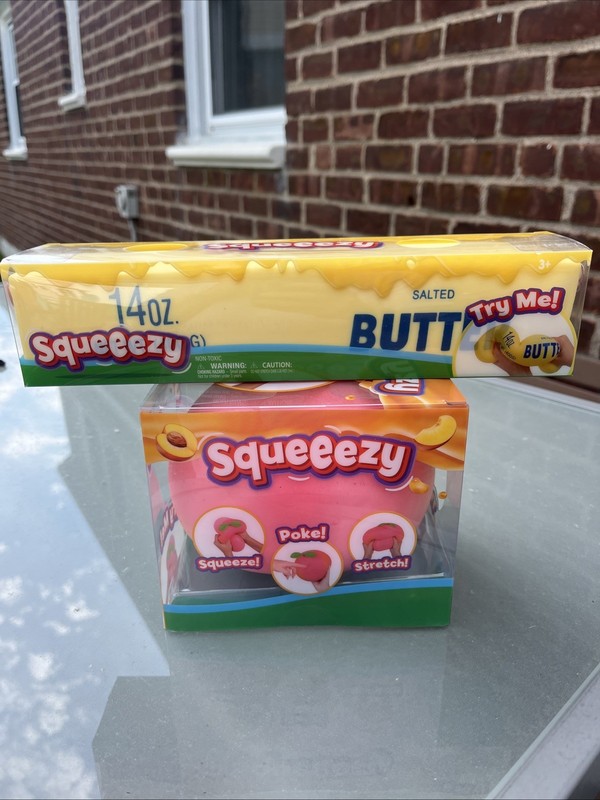 Sunny Days Squeezy Viral Target Bundle – Butter 14oz + Peach Squishy NEW Sealed