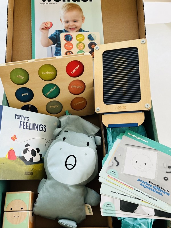Kiwi Co Panda Crate “Feel With Me” 11-18 Months educational toy set wooden baby