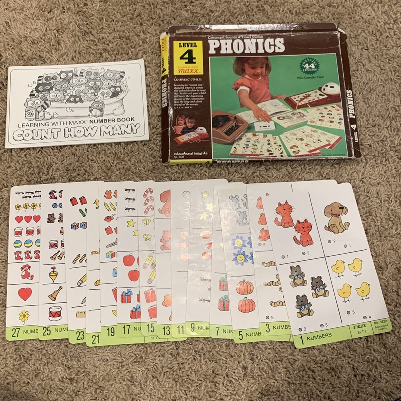 Vtg Learning With Maxx The Robot Step by Step Program Working + 2 Card Sets Game gallery