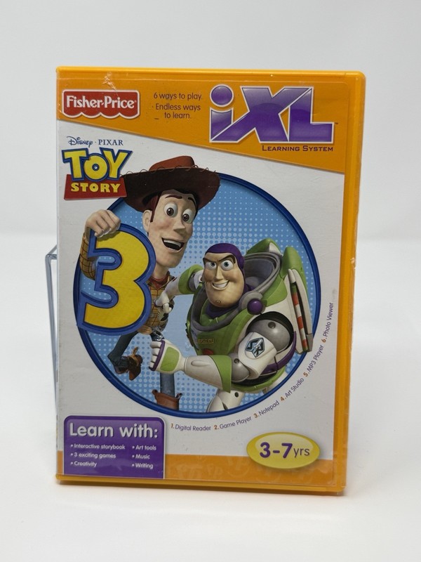 Fisher Price iXL Learning System Toy Story 3 Video Game 3-7 yrs