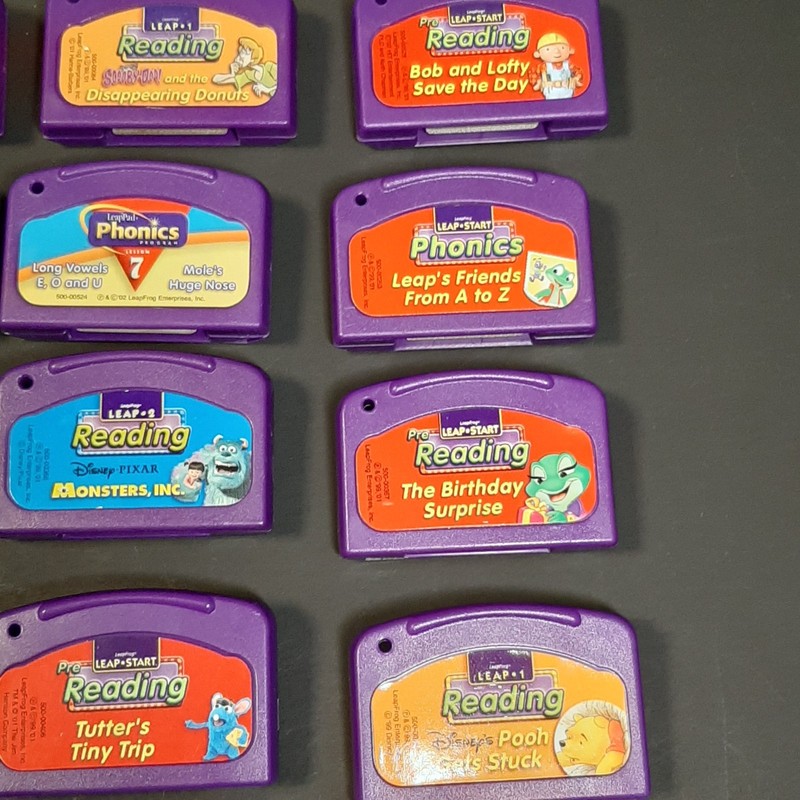 LeapFrog Disney Monsters Inc. Lot of 13 Learning Games for LeapPad Reading Music gallery