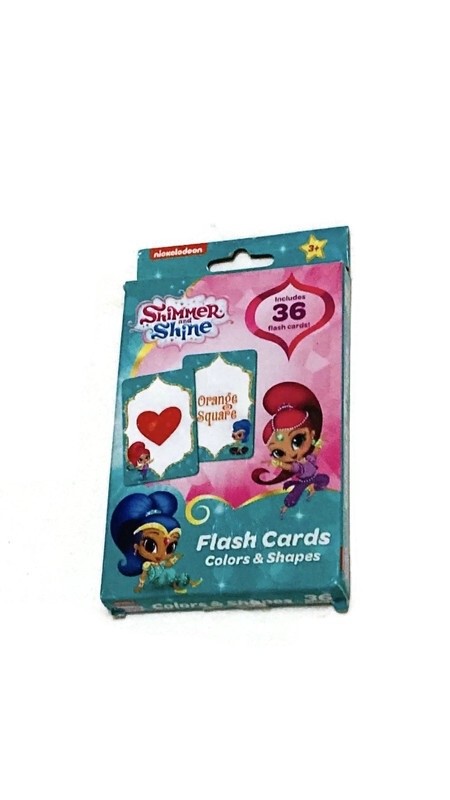 Nickelodeon Shimmer and Shine Flash Cards Colors & Shapes Pack of 36 2020 NIB