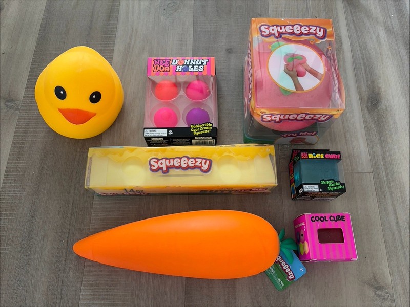 🧊🐥🍩SQUEEZY, NEEDOH, & COOL CUBE PACK🧈🥕🍑 100% AUTHENTIC! FAST SHIPPING!