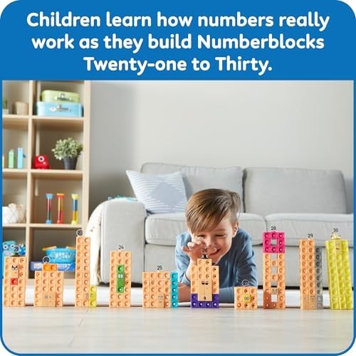 MathLink Cubes Activity Set 21-30, 20 Preschool Learning Activities, Counting Bl gallery