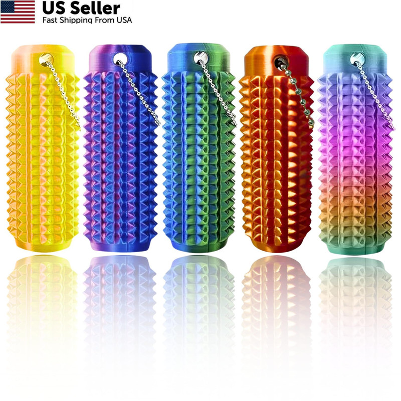 5pcs Little Ouchies Fidget Spiky Grippie Stim Keychain Sensory Toy