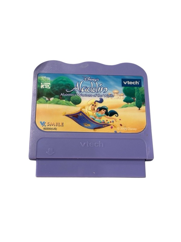2005 Vtech V.smile Disney Aladdin Wonders Of The Words Game Cartridge
