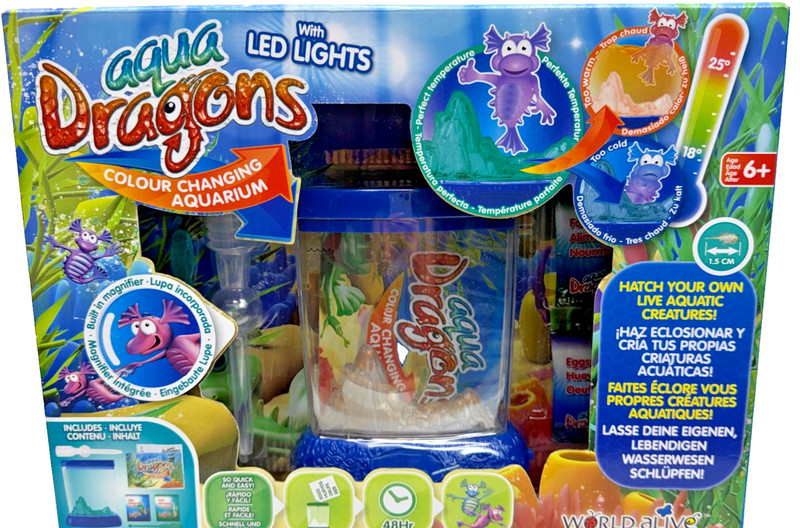 Aqua Dragons Colour Changing Aquarium Deluxe with LED Lights Ages 6+ RARE