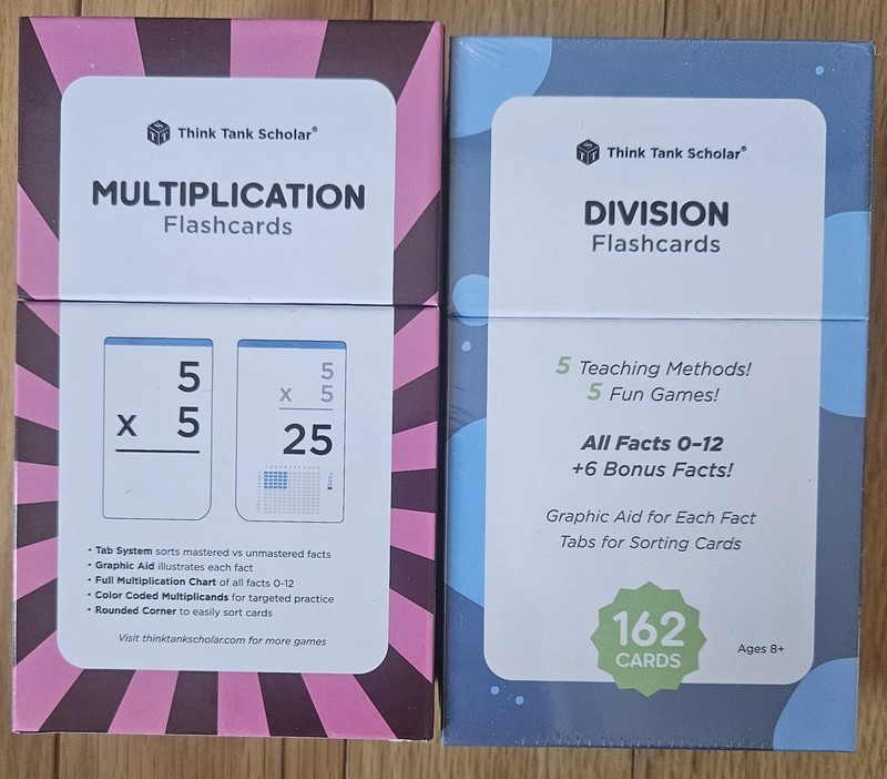 Think Tank Scholar Flashcards Multiplication & Division Flash Cards teacher aid