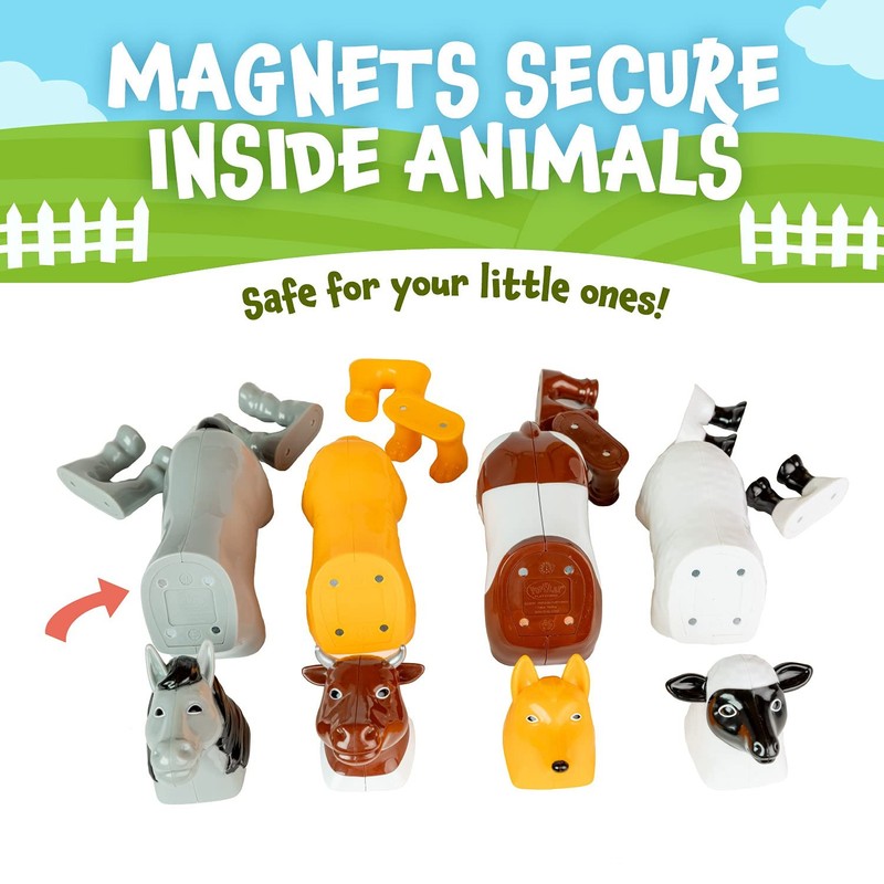 POPULAR PLAYTHINGS Magnetic Animals for Toddlers 1-3, Mix or Match Animal Toy... gallery