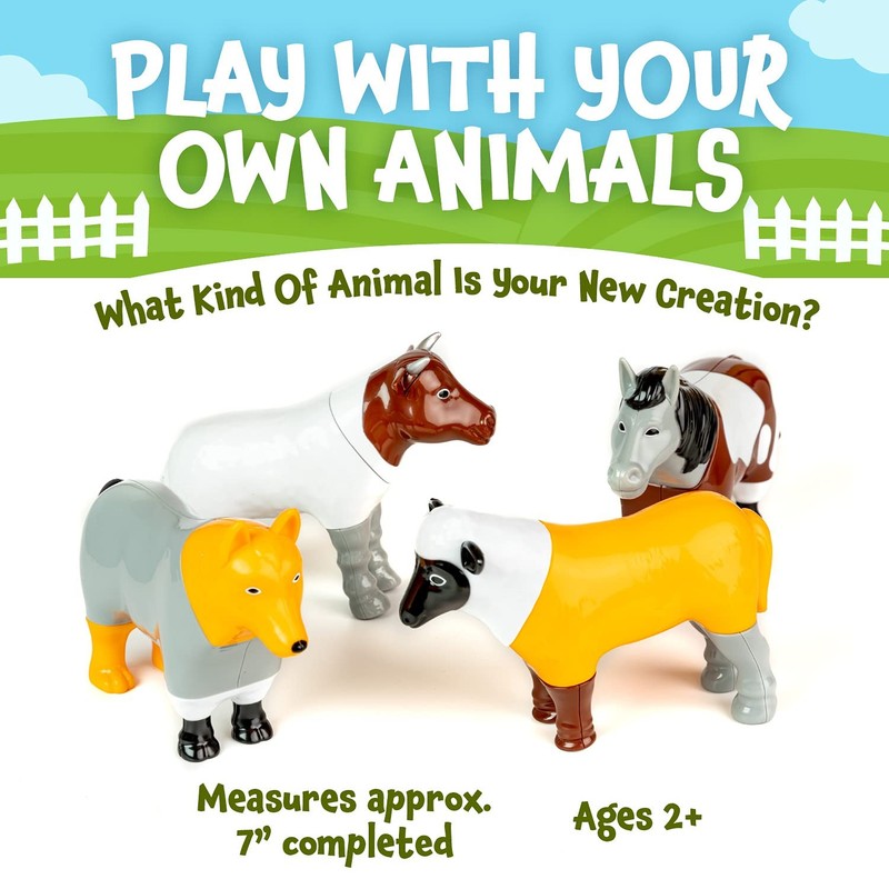 POPULAR PLAYTHINGS Magnetic Animals for Toddlers 1-3, Mix or Match Animal Toy... gallery
