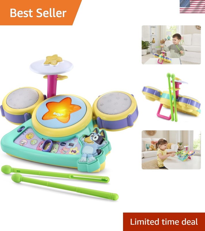 Bluey Hooray Drum Set