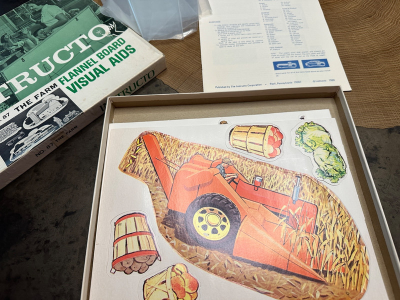 VTG INSTRUCTO FLANNEL BOARD VISUAL AIDS THE FARM TEACHING AIDS gallery