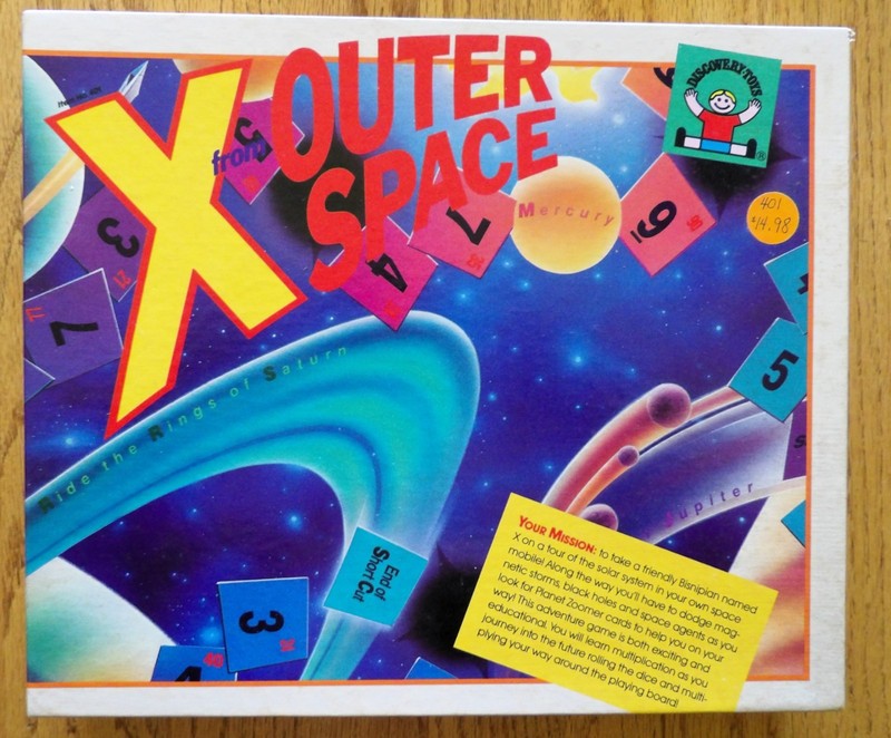 1985 Discovery Toys X From Outer Space Multiplication Learning & Practice NEW