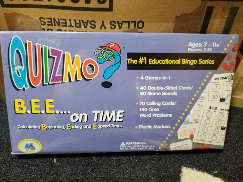 Quizmo Educational Bingp Game New Sealed! B.E.E. Ages 7-11. 2 to 20 Players!
