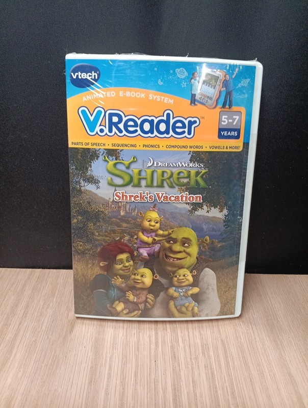 VTech V.Reader Animated E-Book System Shrek’s Vacation 5-7 Years Level Unopened