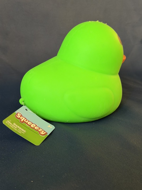 Sunny Days Squeeezy Jumbo Green Duck Durable Stress Stretch Toy-Stretches 1FT gallery
