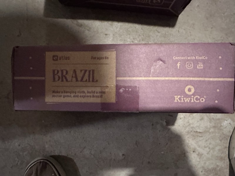 KiwiCo Atlas Brazil Geography & History Educational Toy Kit Purple 8-11 Years