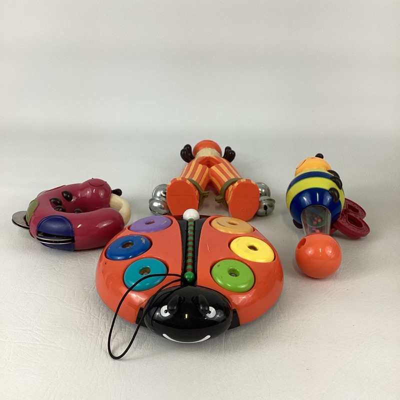B. Toys Parum Pum Pum Bebop Band Rattles Tambourine Instrument Bugs Musical Lot gallery