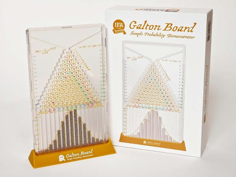 Galton Board Simple Edition Bean Machine Probability Toy 6.5″