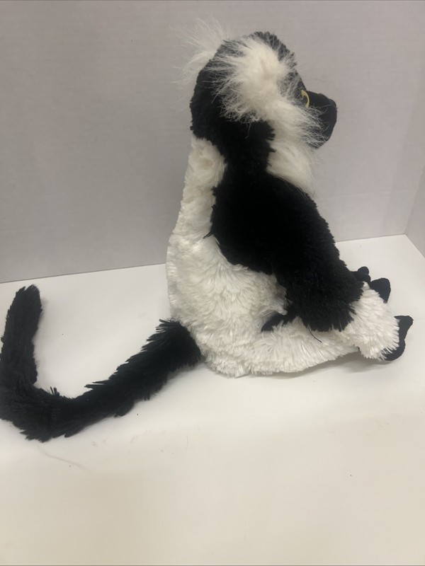 Wild Republic Cuddlekins Black White Ruffed Lemur 14 Inch Plush Figure gallery