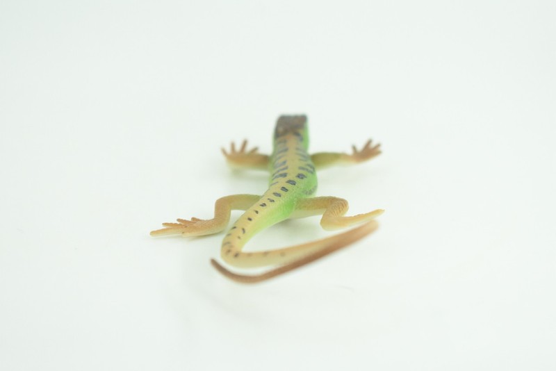 Green Rock Lizard Toy, Realistic Hand Painted Rubber Model 5 Inches CH929 BB204 gallery