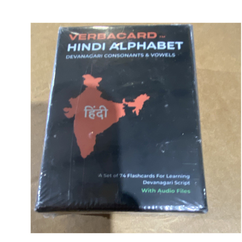 Verbacard Hindi Alphabet Flashcards Devanagari Script Consonants Vowels Audio