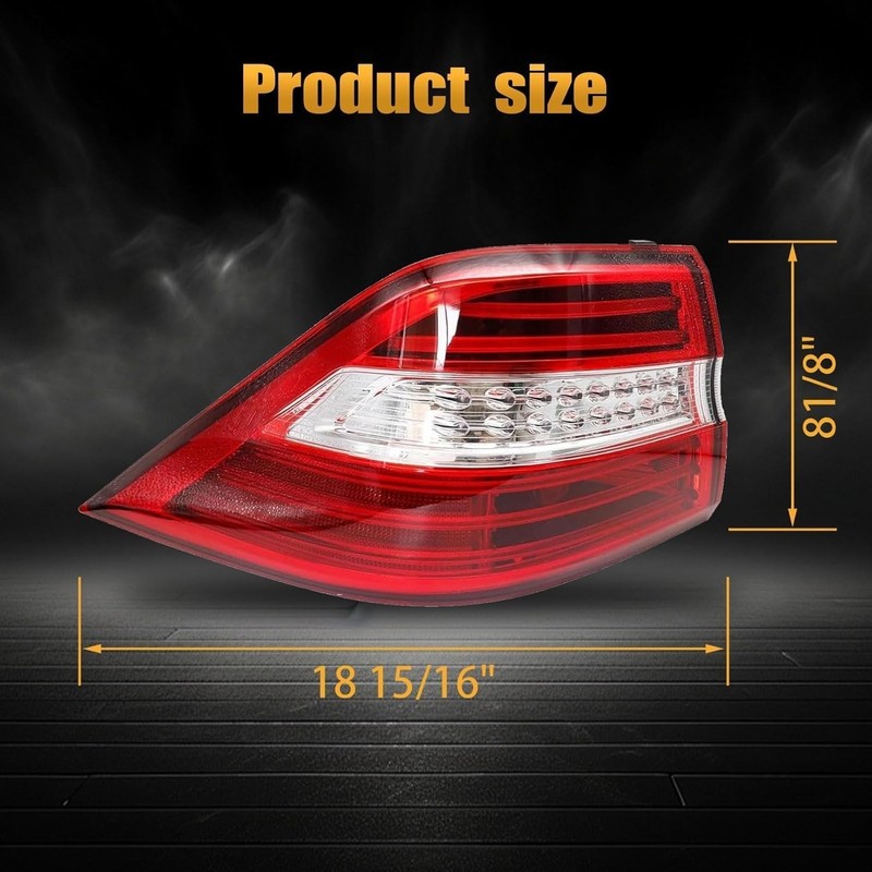 Left Outer Tail Light Fits Mercedes W166 ML350 ML550 ML63 AMG 2012-2015 gallery