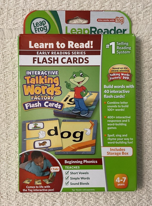 LeapFrog LeapReader Interactive TALKING WORDS FACTORY Flash Cards – NEW SEALED