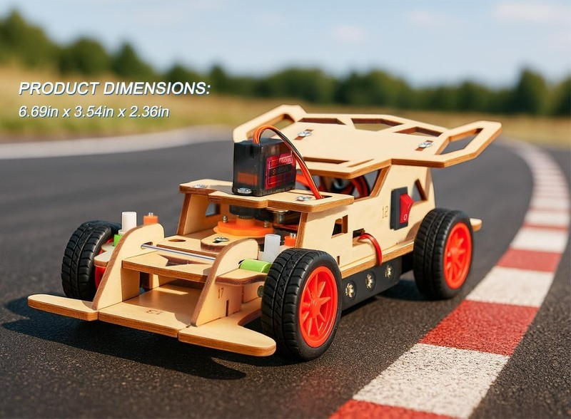 Educational STEM Toys: Remote Control Car & Wooden Puzzle Kits for Ages 8-14 gallery