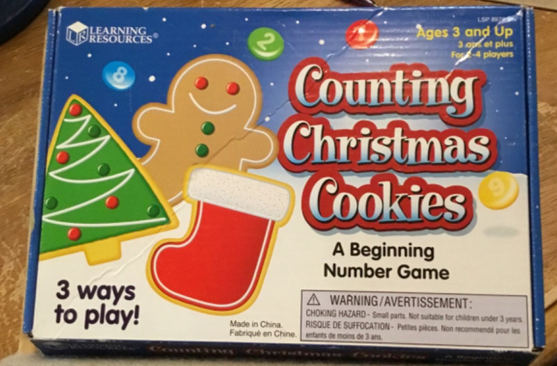 Learning Resources Counting Christmas Cookies -Missing 3 Cookies