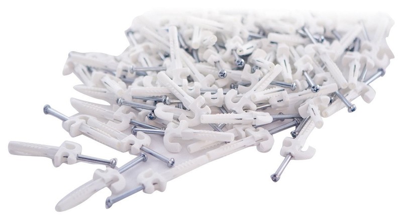 Organized Living Plastic/Steel Versa-Clips with TriLock II Anchor 100 pk