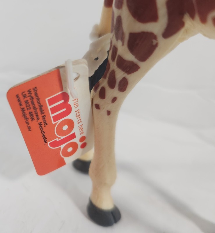 MOJO TOYS MALE GIRAFFE WILD ANIMAL ZOO FIGURE PLASTIC 5.5" NEW WITH TAG gallery