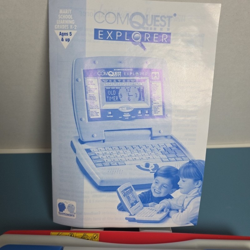 ComQuest Vintage Kids Computer Laptop NIB Tested Works With Team Concepts gallery