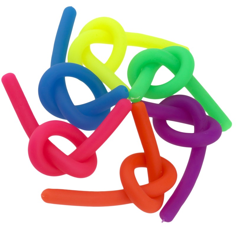 Stretchy Noodle 6 PCS String Fidget Autism ADHD Toy Sensory Stretch Toys USA gallery