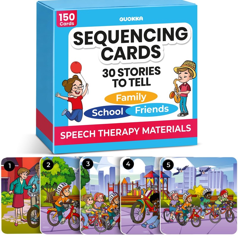 QUOKKA Sequencing Cards for Toddlers – Speech Therapy Materials for – Create …