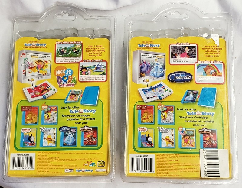 TeleStory Cinderella & Dora Storybook Cartridge Walt Disney 2 Complete Stories gallery