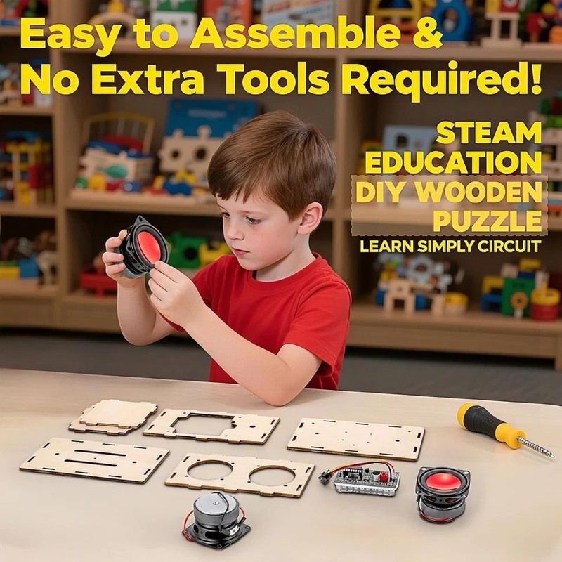 DIY Bluetooth Speaker Kit - STEM Projects for Kids & Adults Age 8-12-16, Build P gallery
