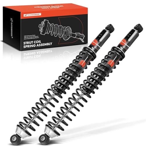 A-Premium Rear Load Adjusting Shock Absorber w/Coil Spring Compatible with Ford