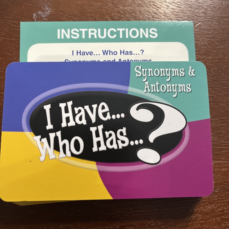 Teacher Created Resources I Have Who Has Language Arts Game Grade 3-4 Complete gallery