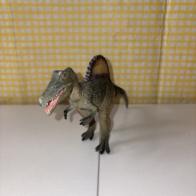 Mojo Spinosaurus Figure Green Prehistoric Dinosaur Animal Figurine 8" 2015 gallery