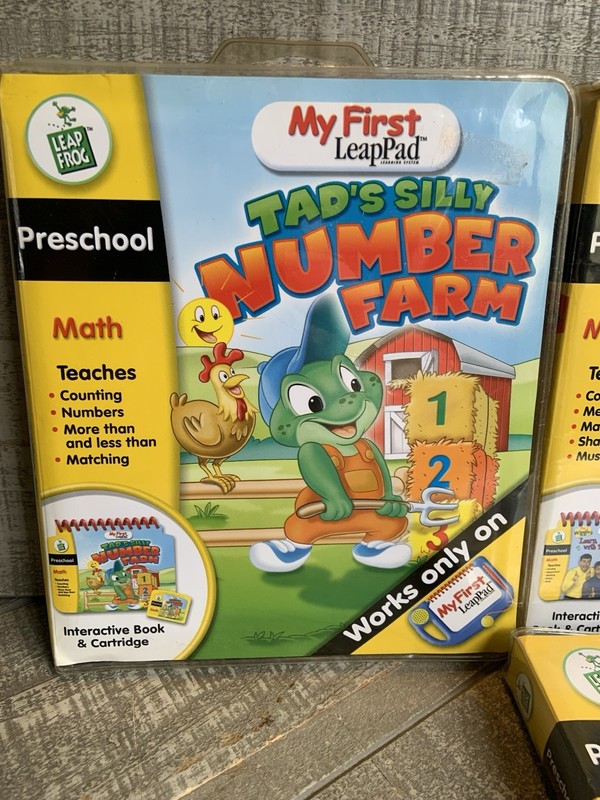 LeapFrog My First LeapPad Learning System Books & Cartridges Lot Of 4 Complete gallery