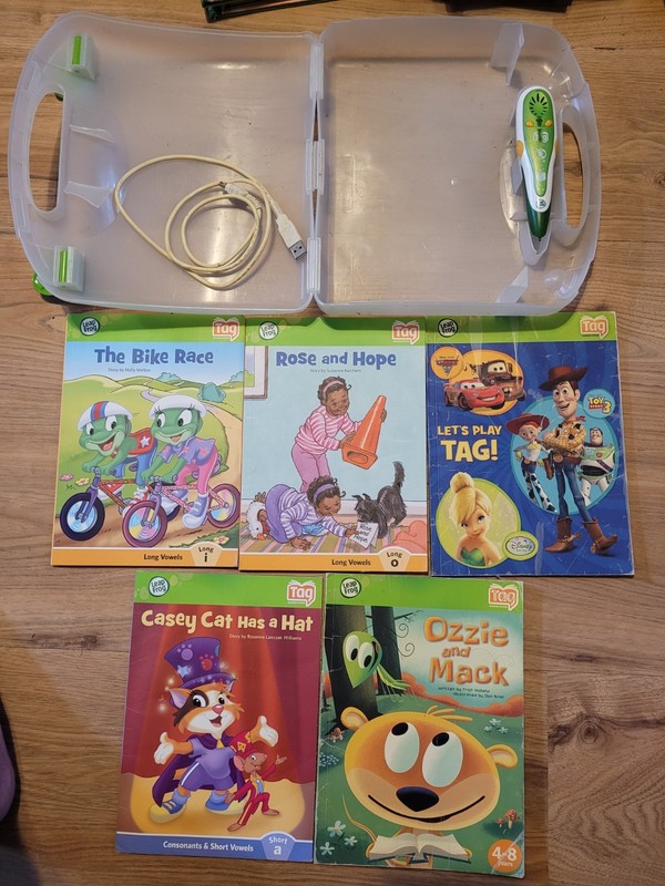 LeapFrog Tag Reading/Phonics System 5 Books Toy Story Case 4-7 Years