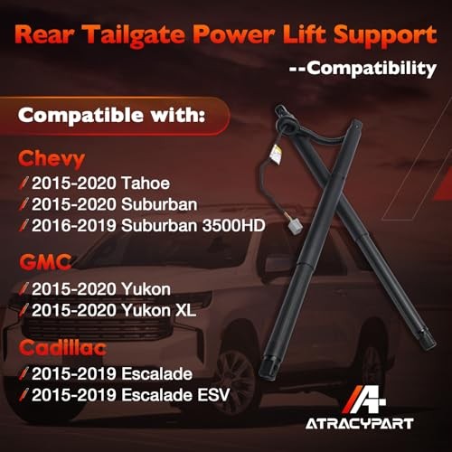 Rear Tailgate Power Lift Support Liftgate 1 Pair Left & Right | Replacement for gallery