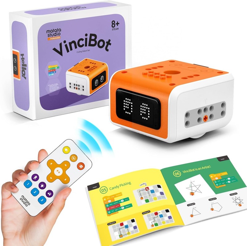 VinciBot STEM Robotics Kids 8-12 Scratch Python Programmable