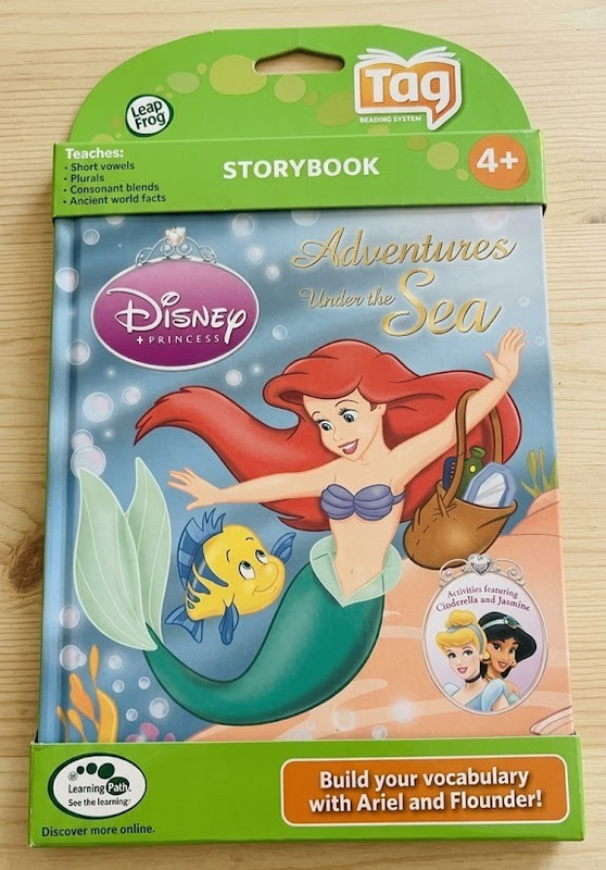 Adventures Under The Sea Book Little Mermaid Ariel:Leap Frog Tag Disney Princess