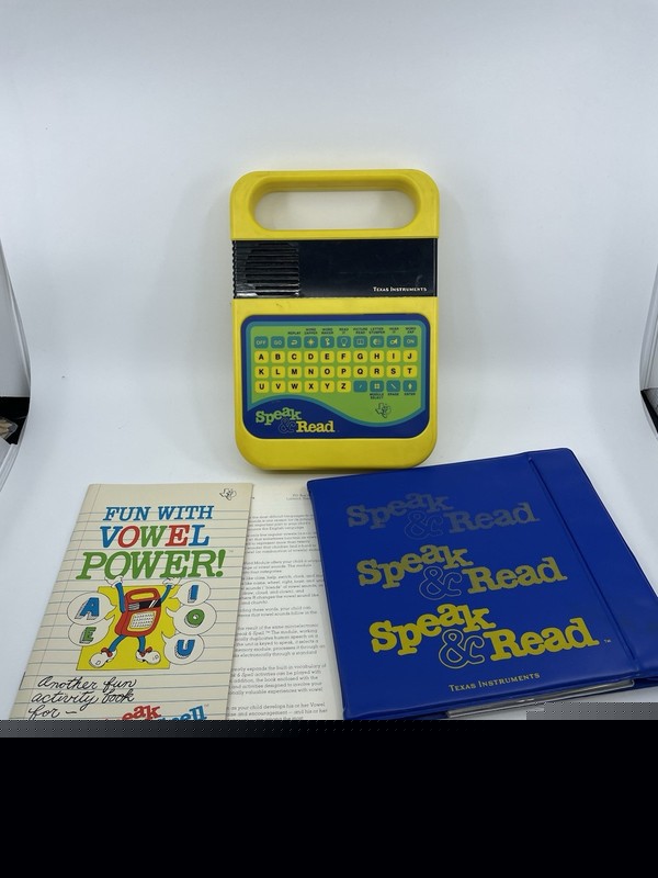 Speak and Read Learning Aid and Case 1980 Texas Instruments Tested & WORKS