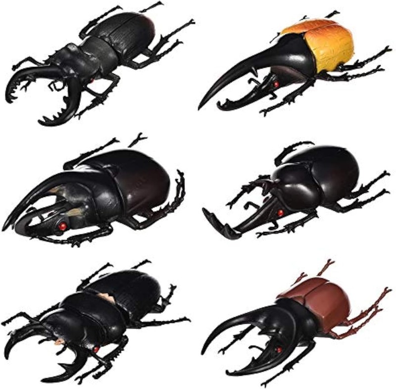 6PCS 5.5inch Fake Beetle Simulated Beetle Model Realistic Plastic Beetle Figures