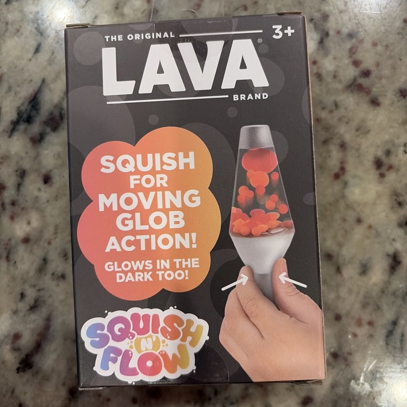 LAVA Squish N' Flow Squeeze Toy Glow In The Dark Green/Blue gallery