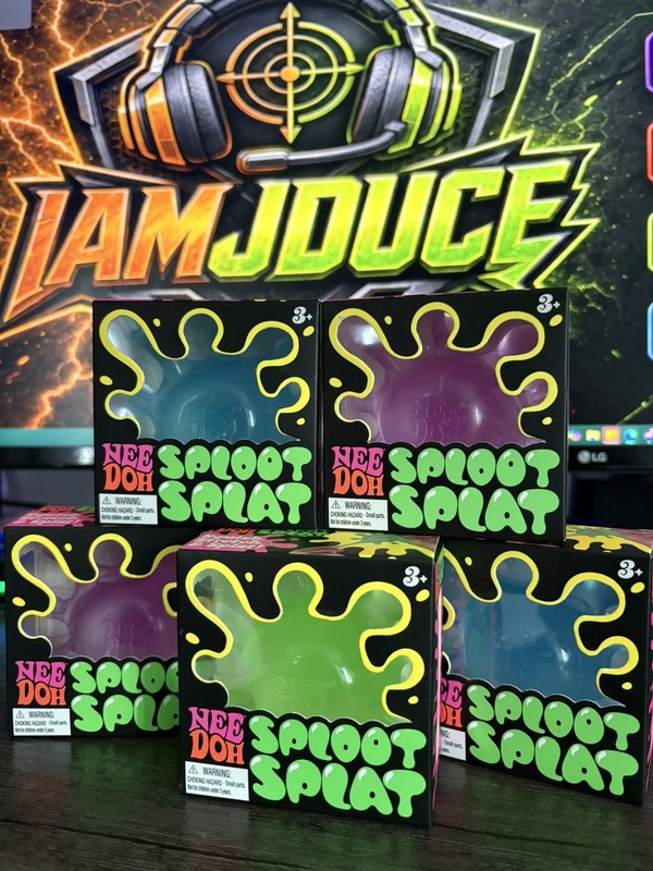 NeeDoh | Sploot Splat | Shaped Stress Toy | Schylling Nee Doh
