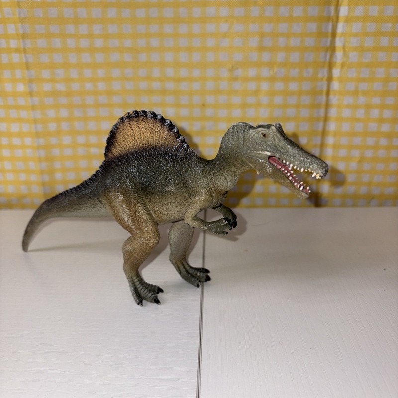 Mojo Spinosaurus Figure Green Prehistoric Dinosaur Animal Figurine 8" 2015 gallery